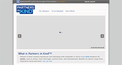 Desktop Screenshot of partnersinkind.com